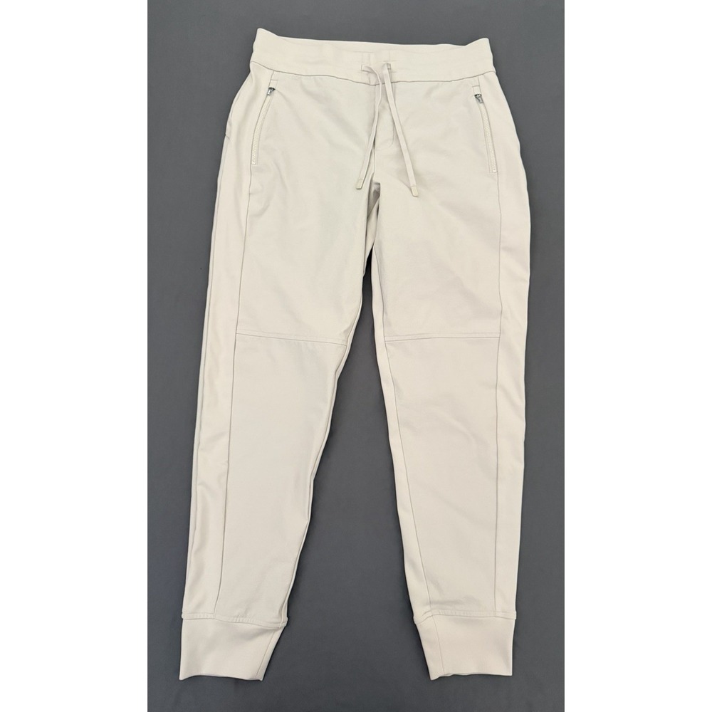 Athleta Pants Womens 10 Beige Headlands Hybrid Jogger Zip Pockets Lightweight